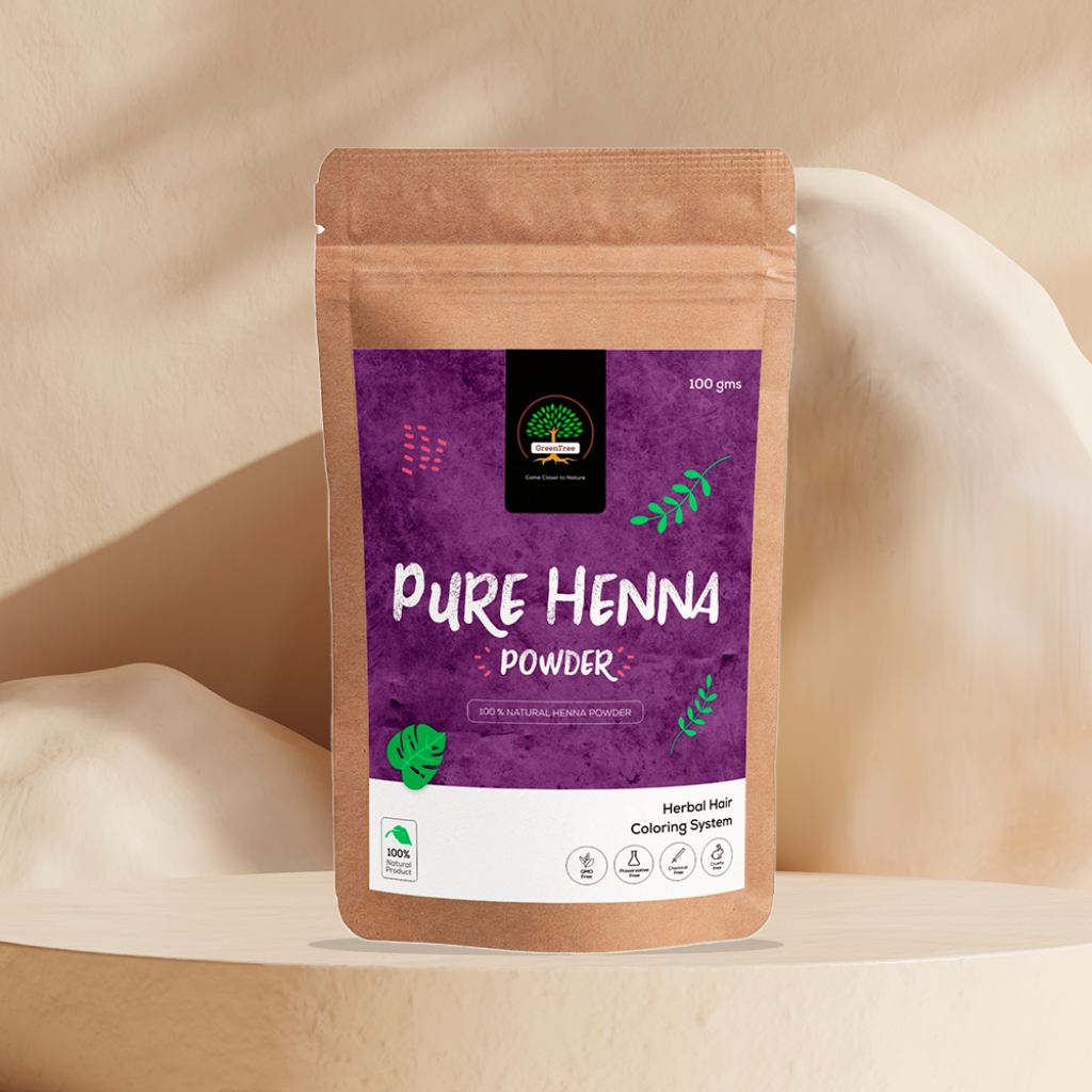 GREEN TREE Pure Henna Powder Food Energy UAE